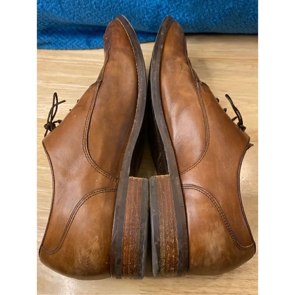 ✅Cole Haan tan brown lace up loafers